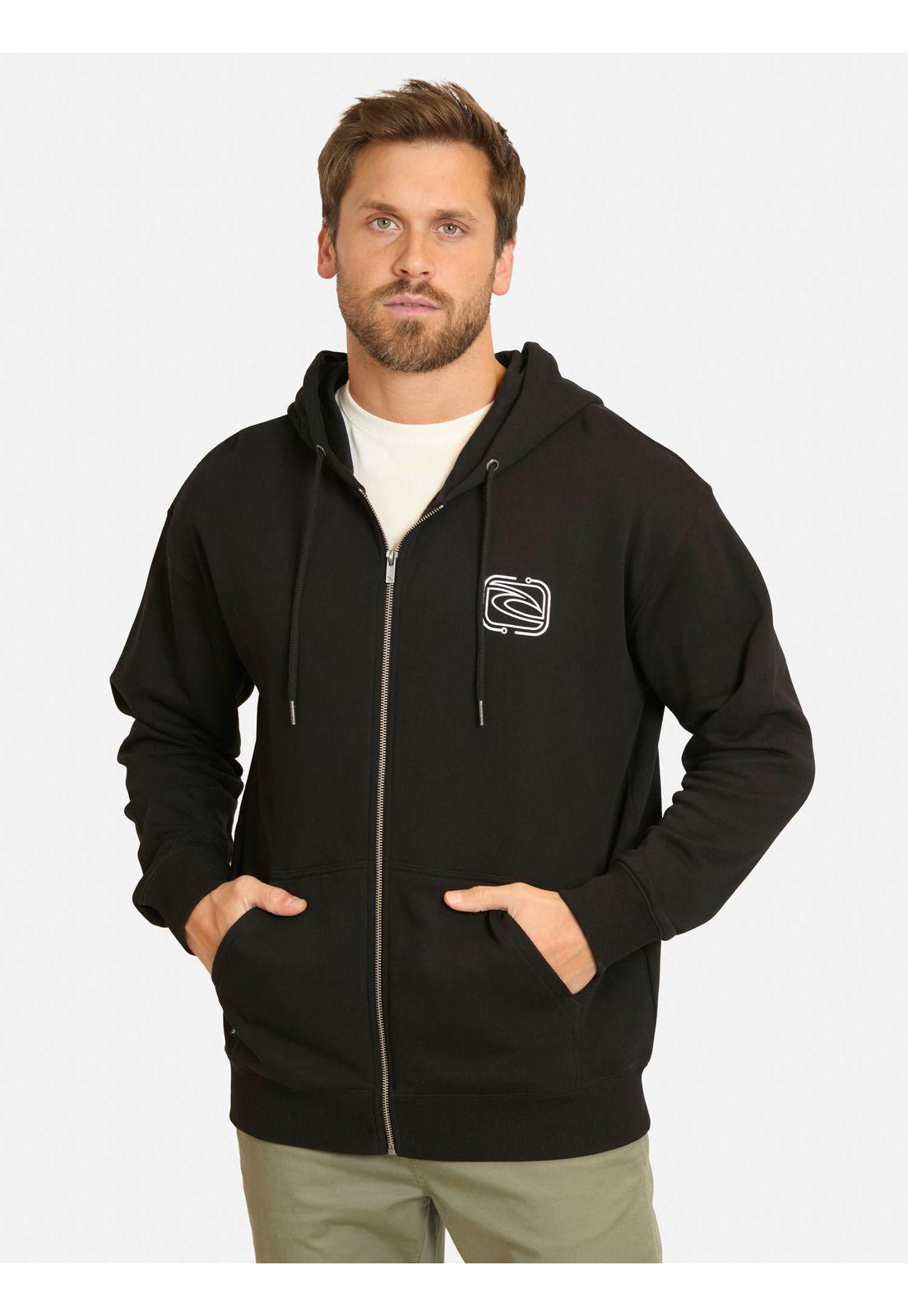 Poleron FZ Future Evo Negro Hombre Rip Curl-0