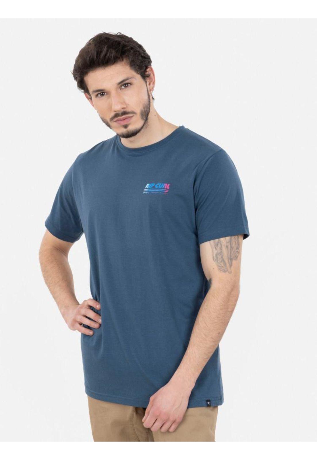 Polera SURF REVIVAL SS TEE Hombre Azul Rip Curl-0