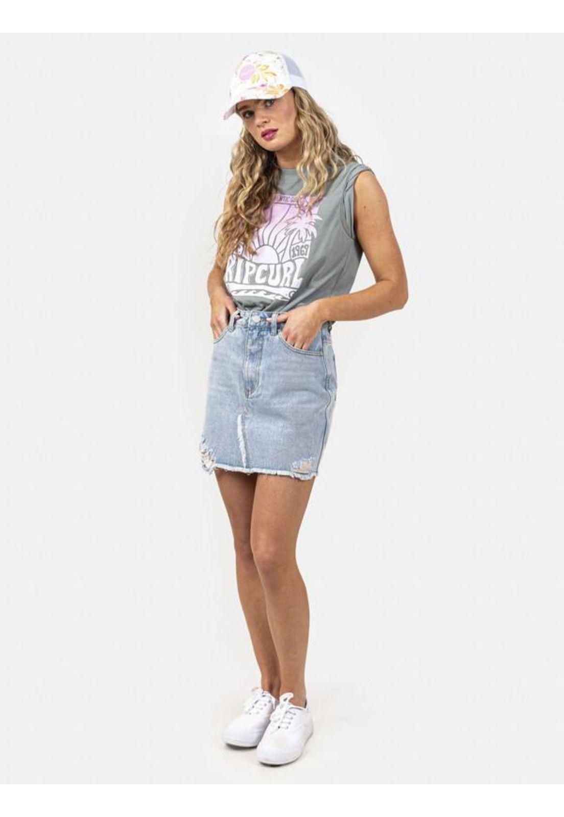 Falda 6L823 Mujer Celeste Rip Curl-3