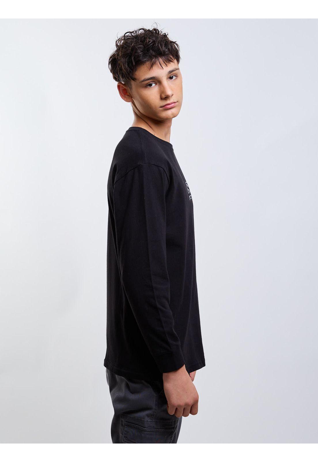 Polera ML Origin Negro Infantil Rip Curl-2