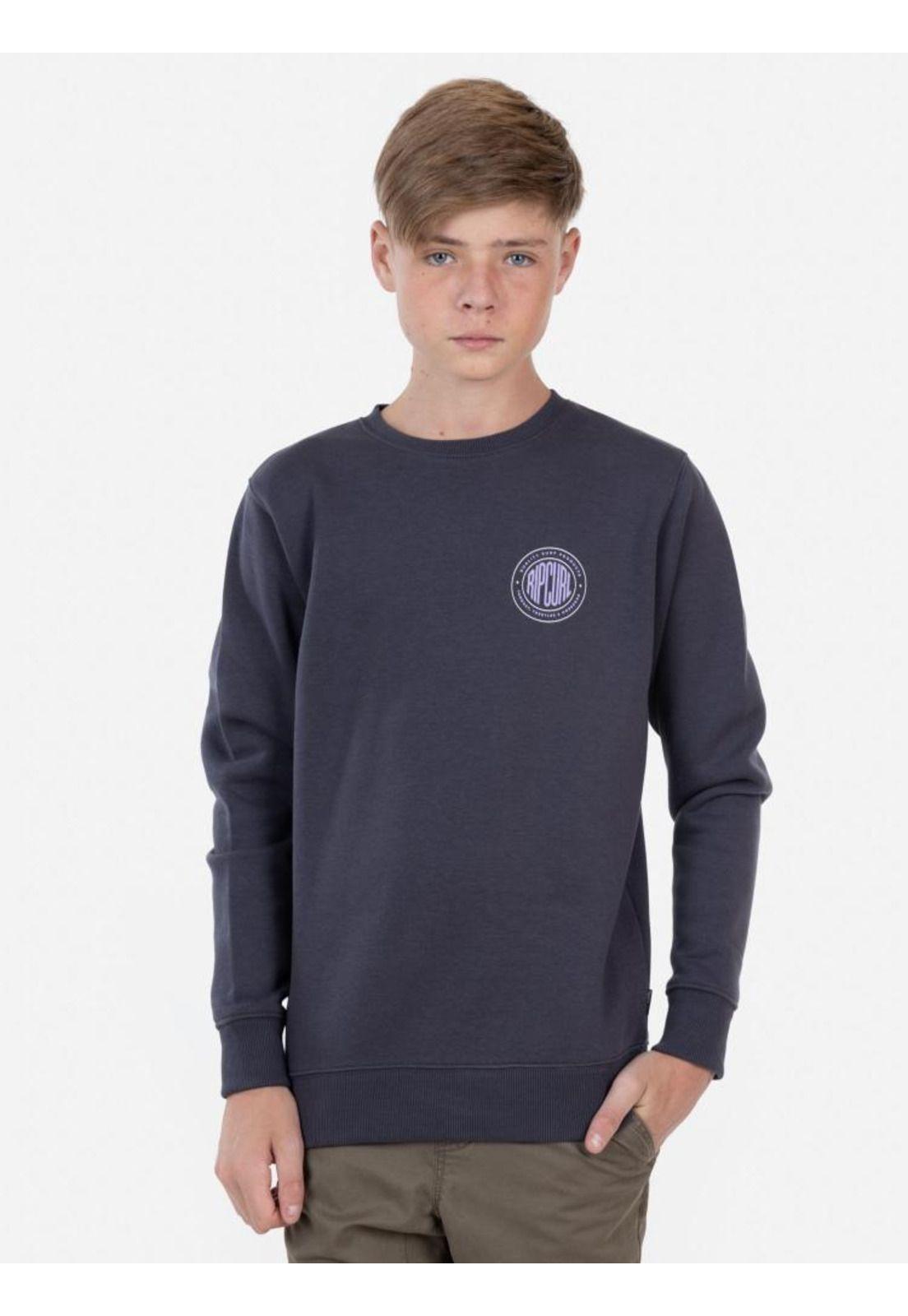 Poleron RIP CLASSIC Juvenil Gris Oscuro Rip Curl-0
