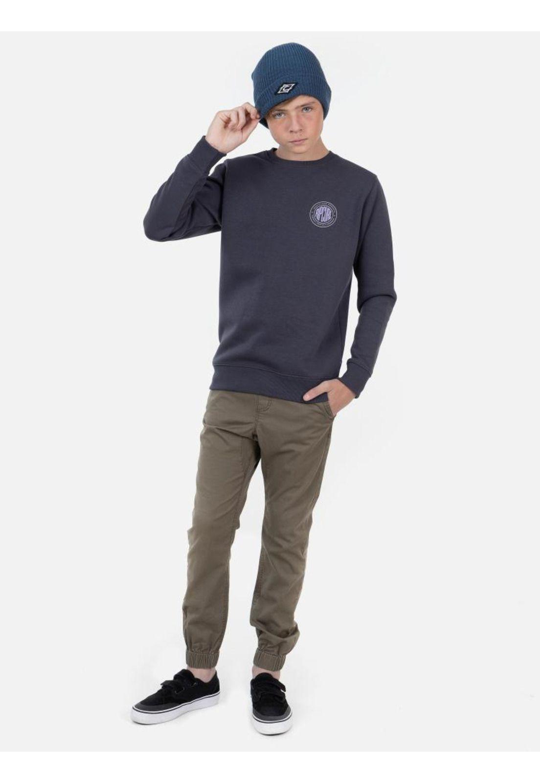 Poleron RIP CLASSIC Juvenil Gris Oscuro Rip Curl-1