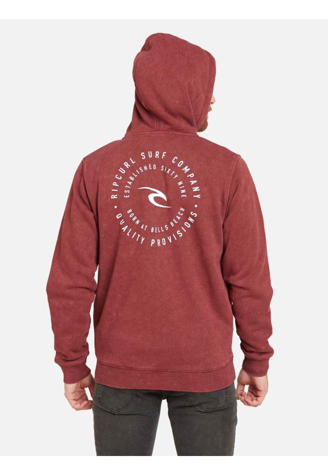 Poleron SPIRALSTREET Burdeo Hombre Rip Curl-1