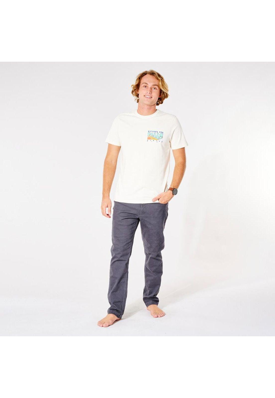 Polera BELLS PRO LINE Hombre Blanco Rip Curl-4