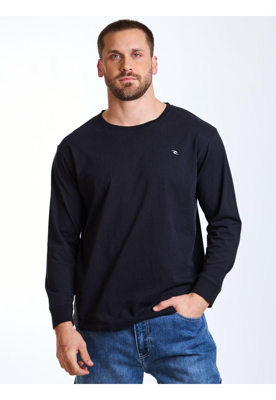 Polera ML Explore Negro Hombre Rip Curl-1