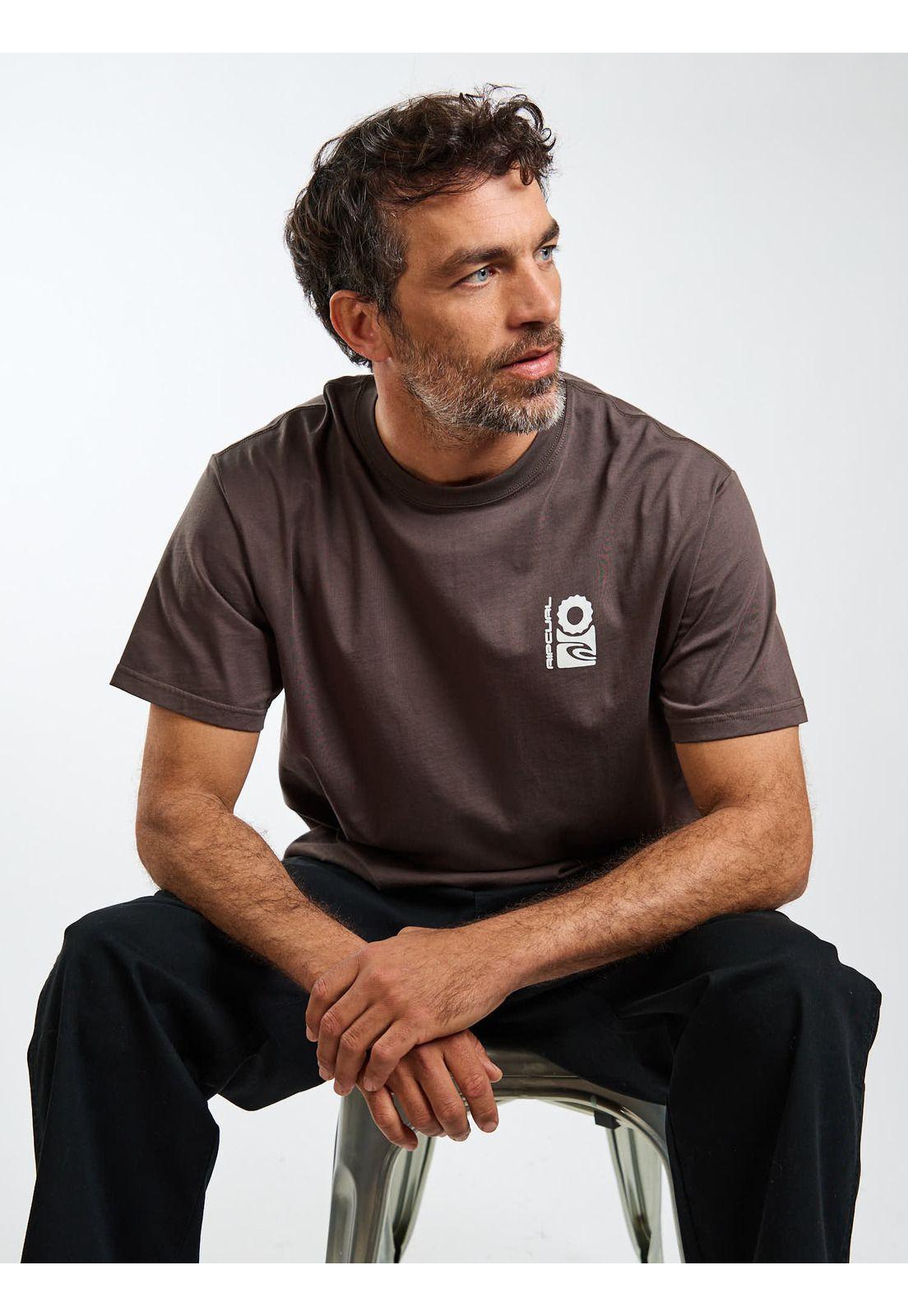 Polera MC Tide Café Hombre Rip Curl-0