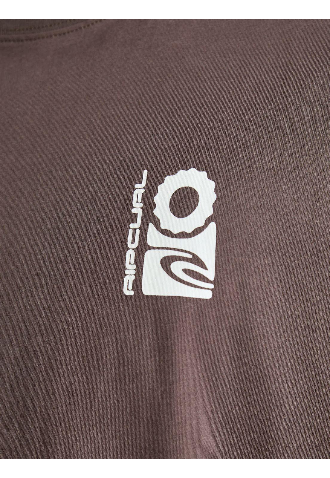 Polera MC Tide Café Hombre Rip Curl-5