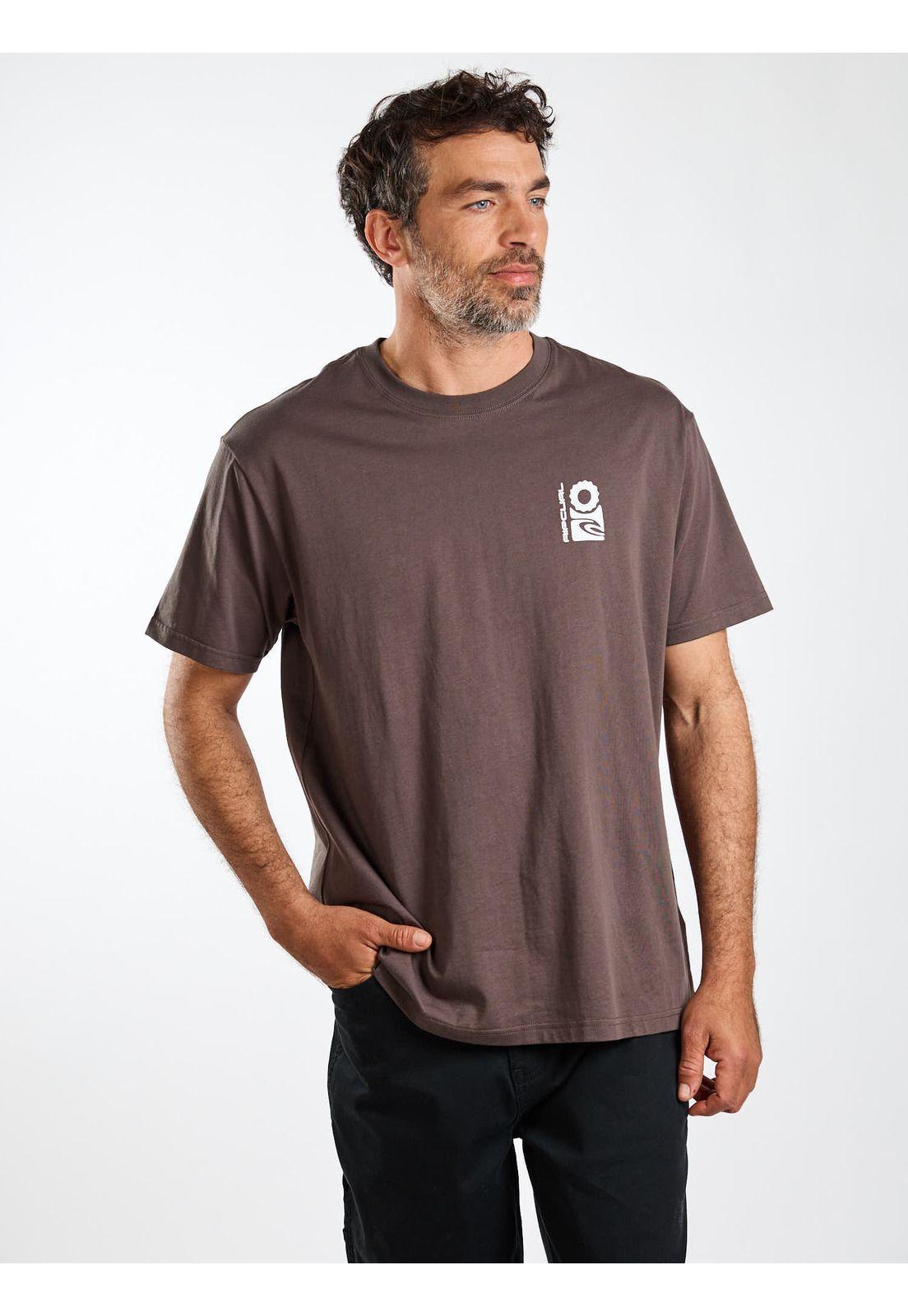 Polera MC Tide Café Hombre Rip Curl-6