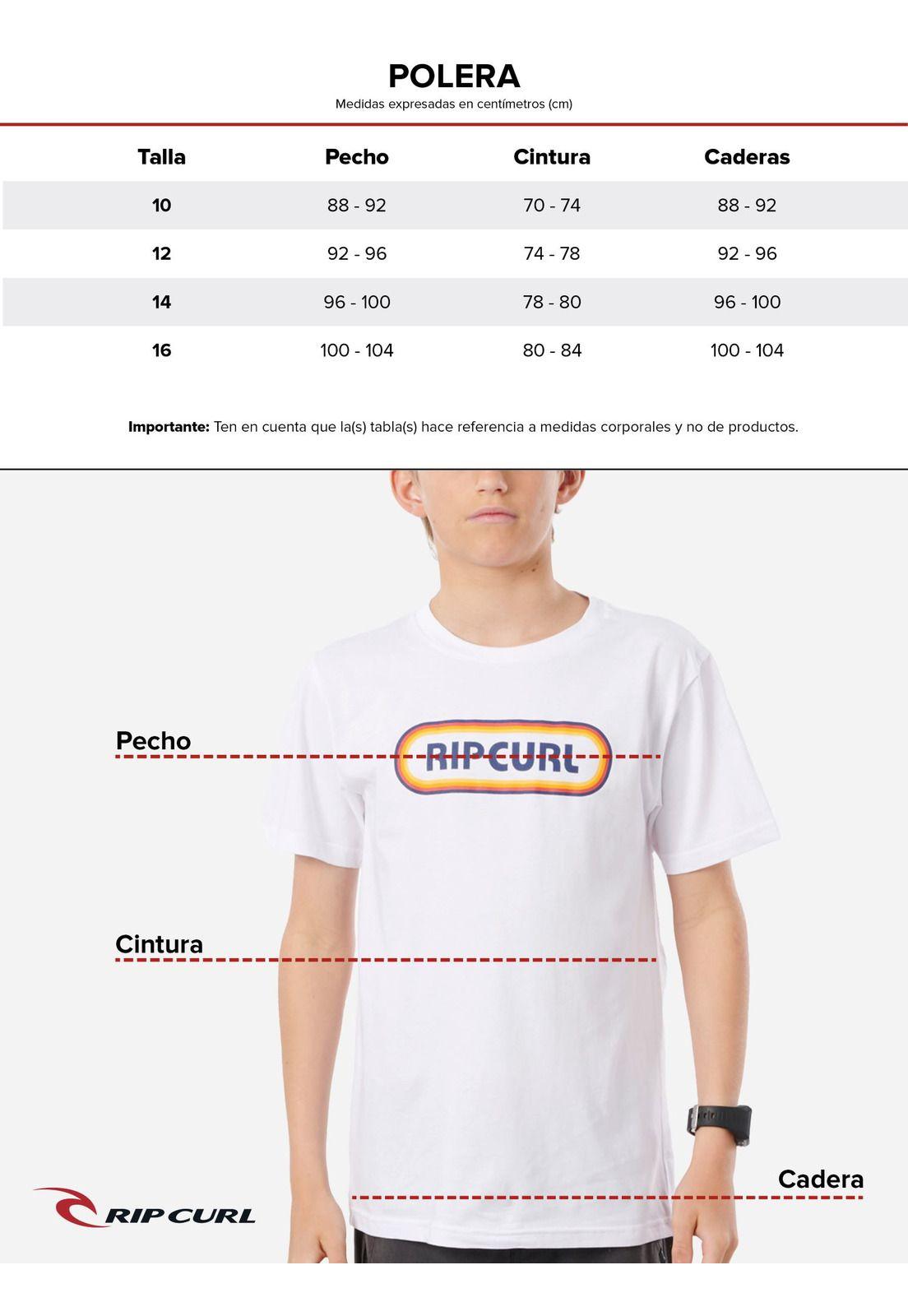 Polera ML Origin Blanco Infantil Rip Curl-6