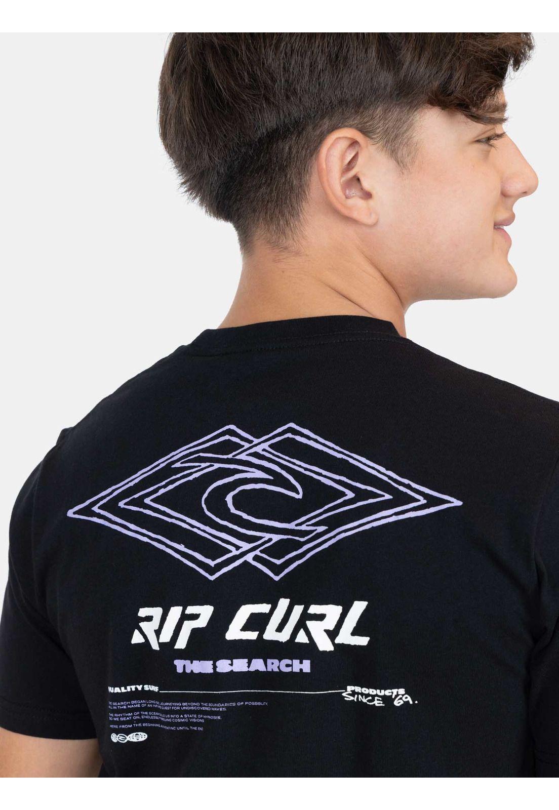 Polera MC Nightwave Negro Infantil Rip Curl-2