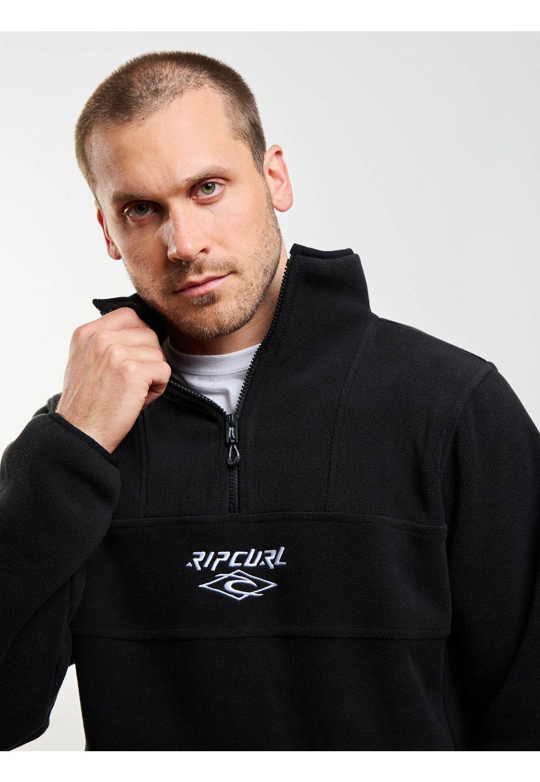 Poleron Polar Motion Negro Hombre Rip Curl-3