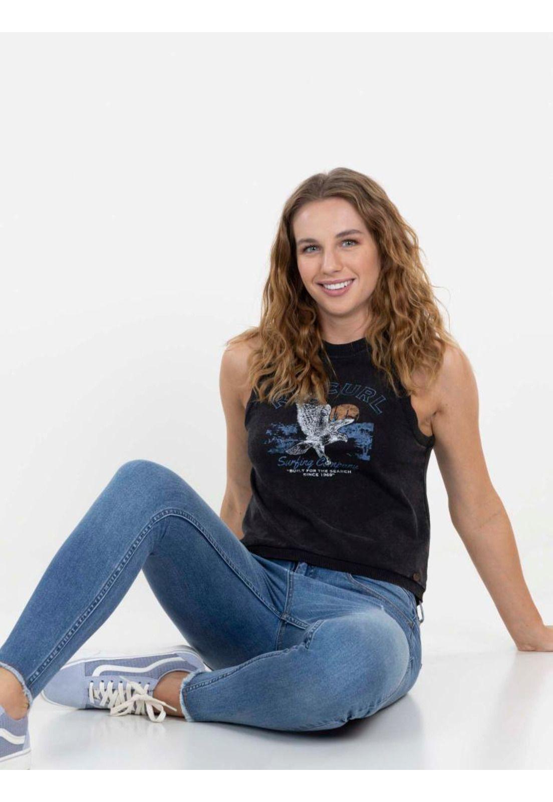 Polera EAGLE HAWK Mujer Negro Rip Curl-4