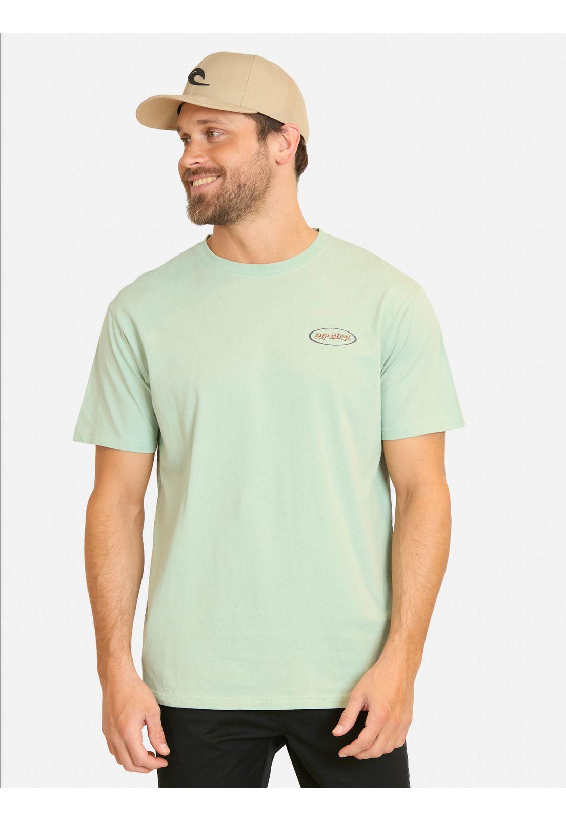 Polera MC Splash Verde Hombre Rip Curl-0