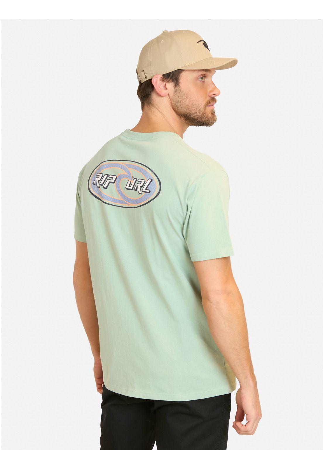 Polera MC Splash Verde Hombre Rip Curl-1