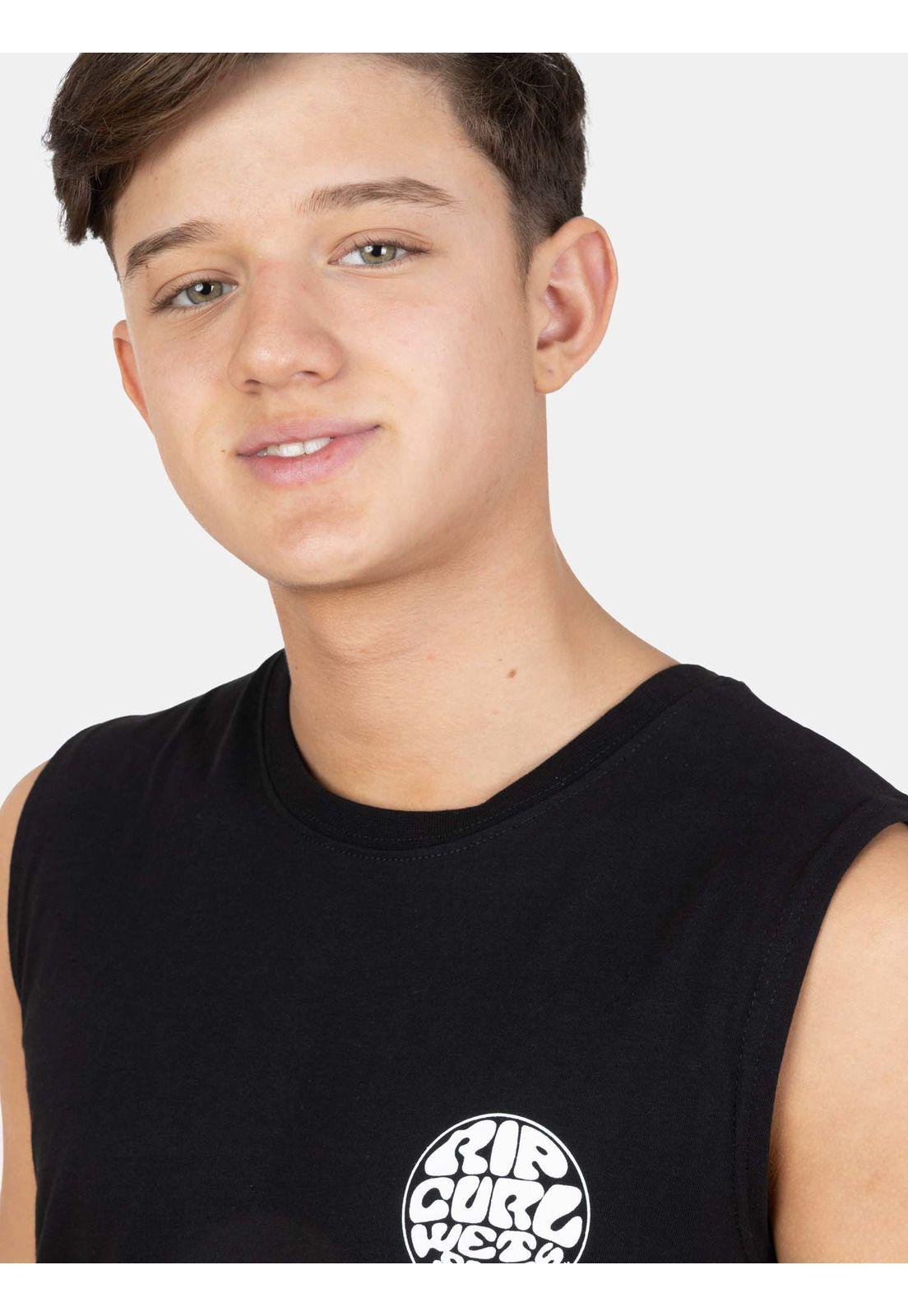 Polera SM Coolmind Negro Infantil Rip Curl-2