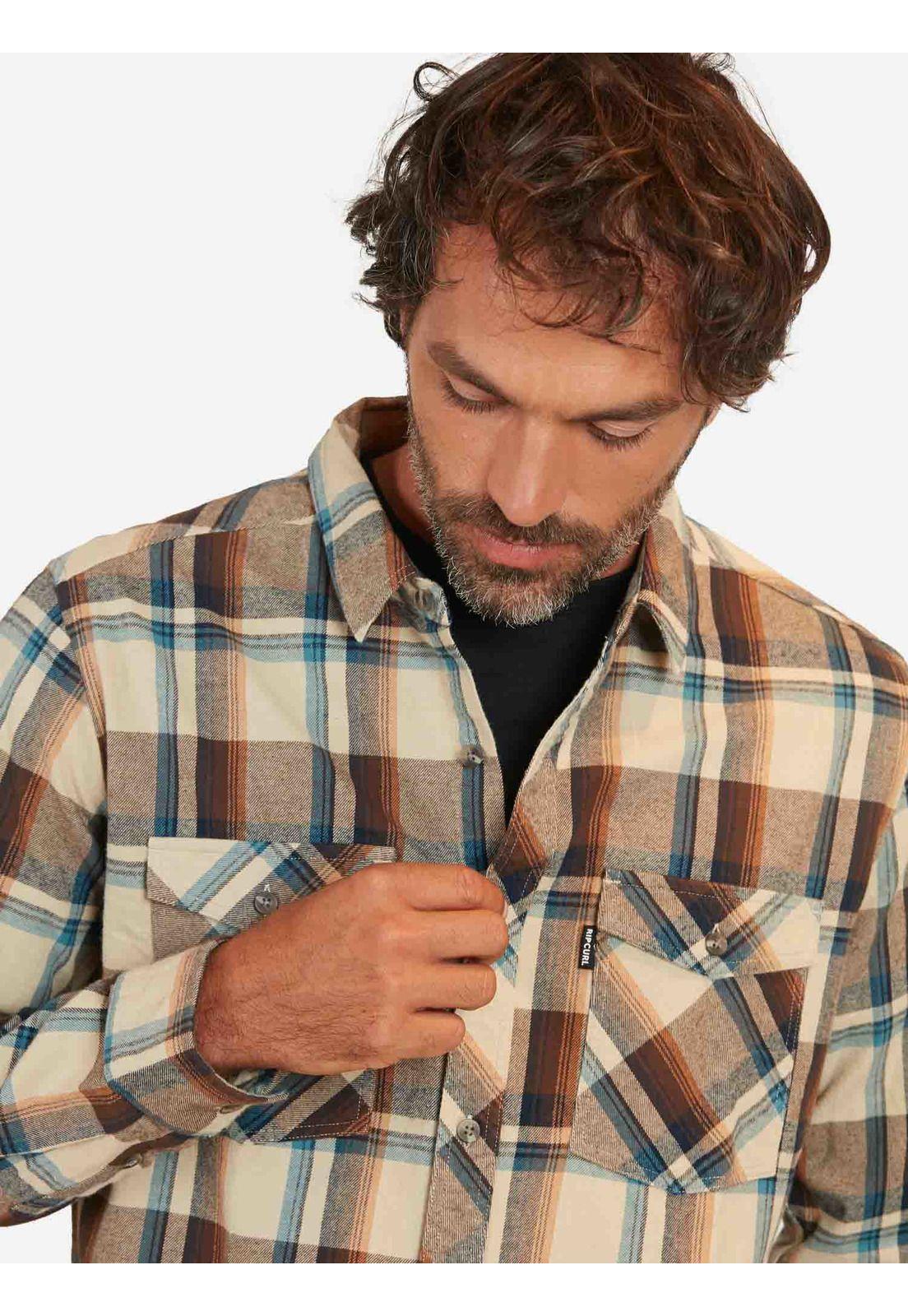 Camisa Check Passage Multicolor Hombre Rip Curl-2