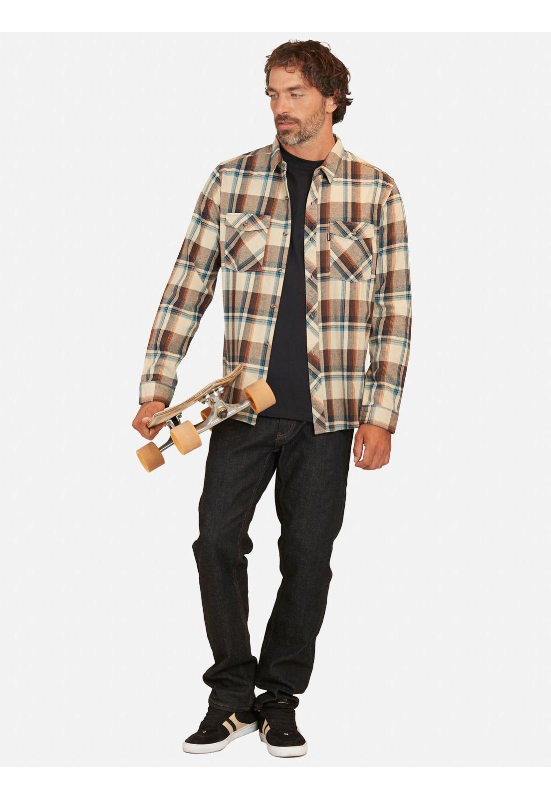 Camisa Check Passage Multicolor Hombre Rip Curl-3