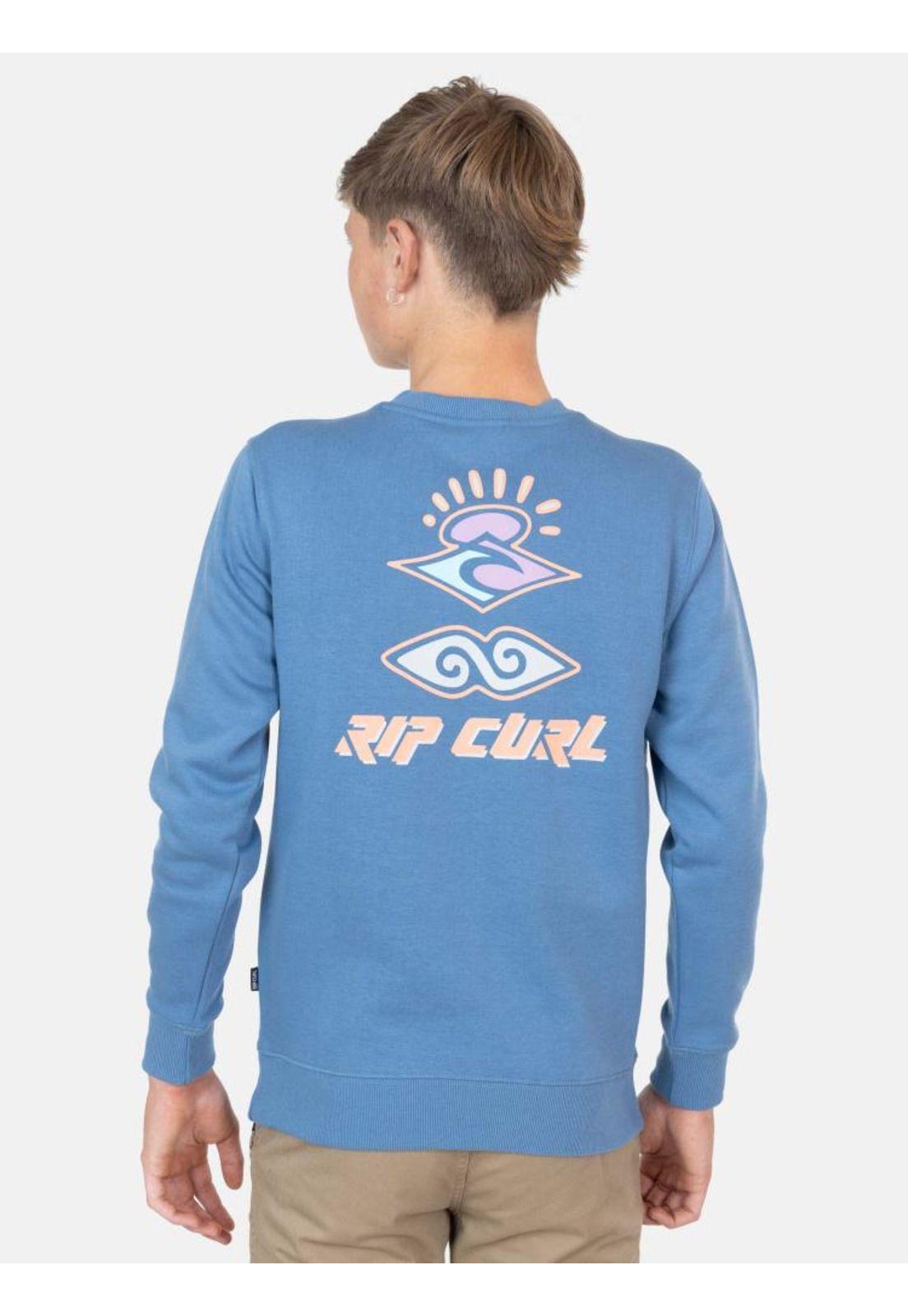 Poleron Cuello Redondo Retro Search Crew Infantil Rip Curl-2
