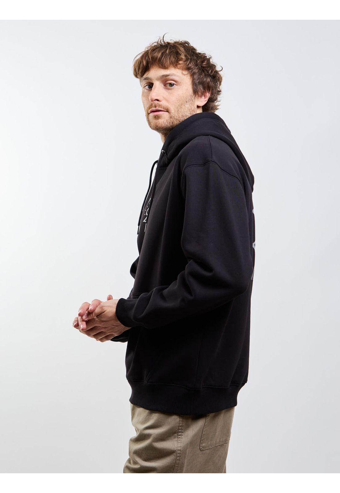 Poleron Canguro Australio Negro Hombre Rip Curl-2