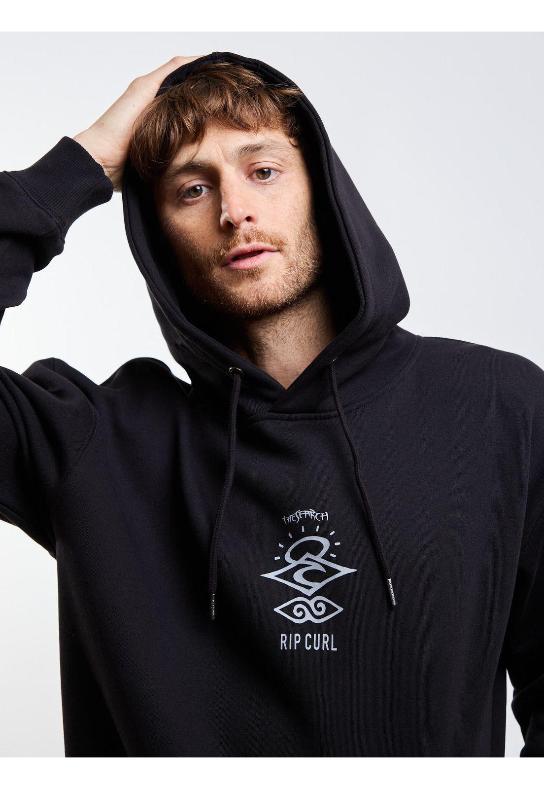 Poleron Canguro Australio Negro Hombre Rip Curl-4