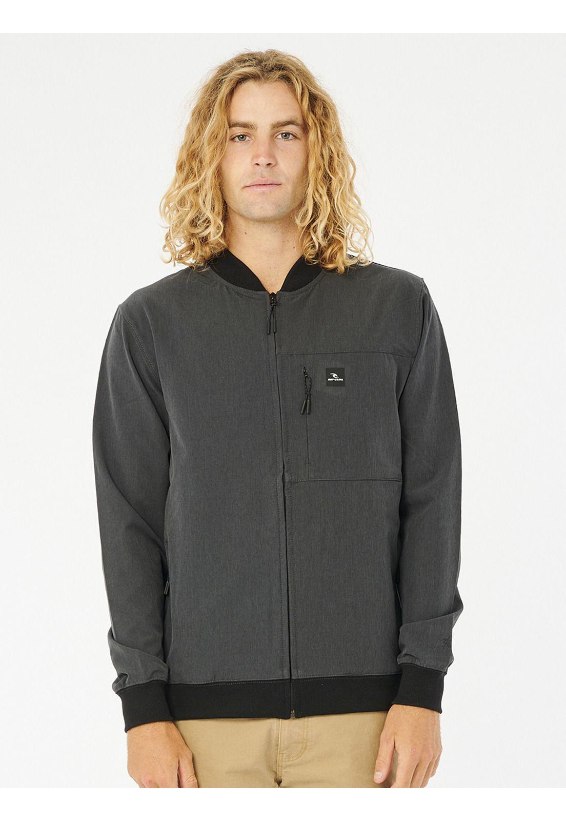 Casaca ANTI SERIES ELITE CREW Hombre Negro Rip Curl-0