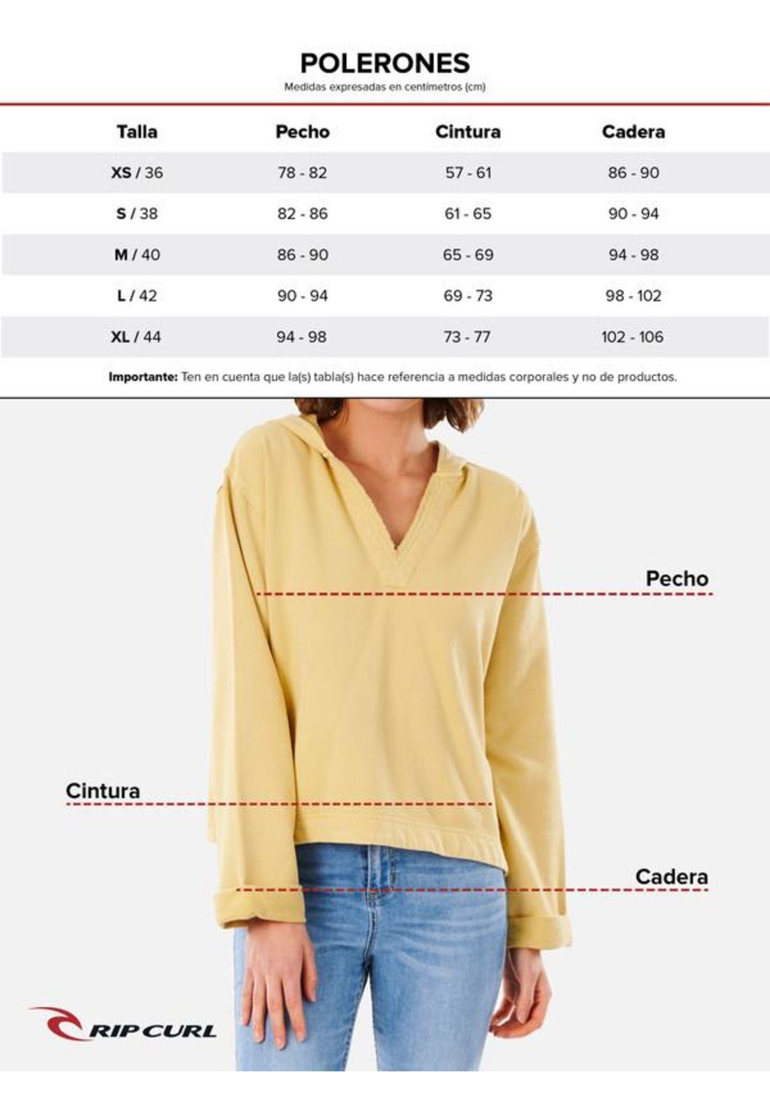 Poleron RIPCURL 1969 Mujer Verde Rip Curl-2