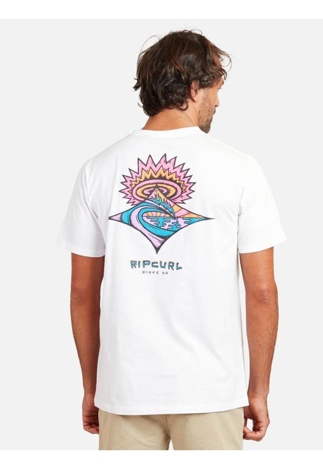 Polera M/C Mushy  Blanco Hombre Ripcurl-1