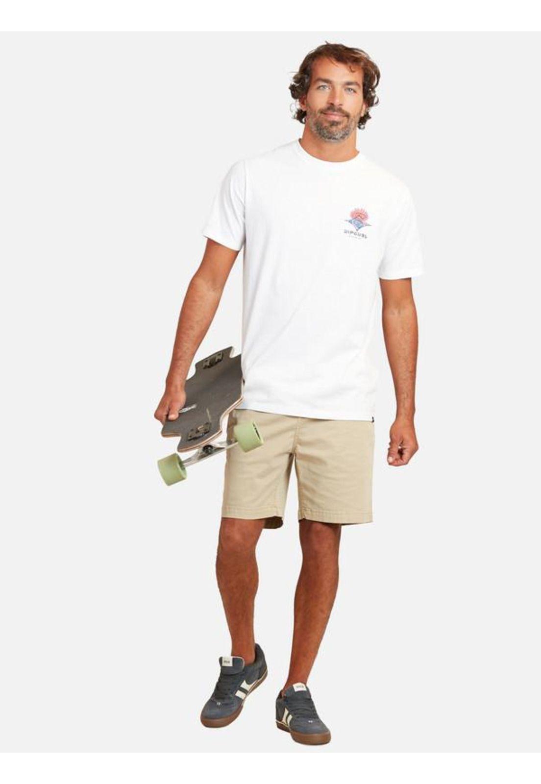 Polera M/C Mushy  Blanco Hombre Ripcurl-3