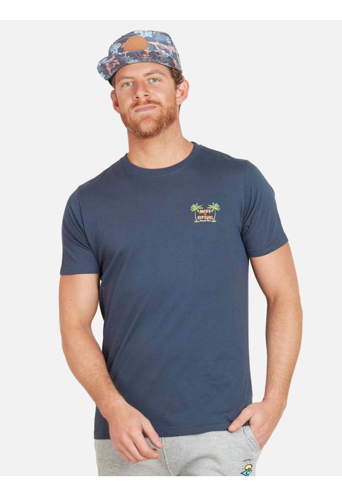 Polera JACK HB PIER SS TEE Hombre Azul Rip Curl-0