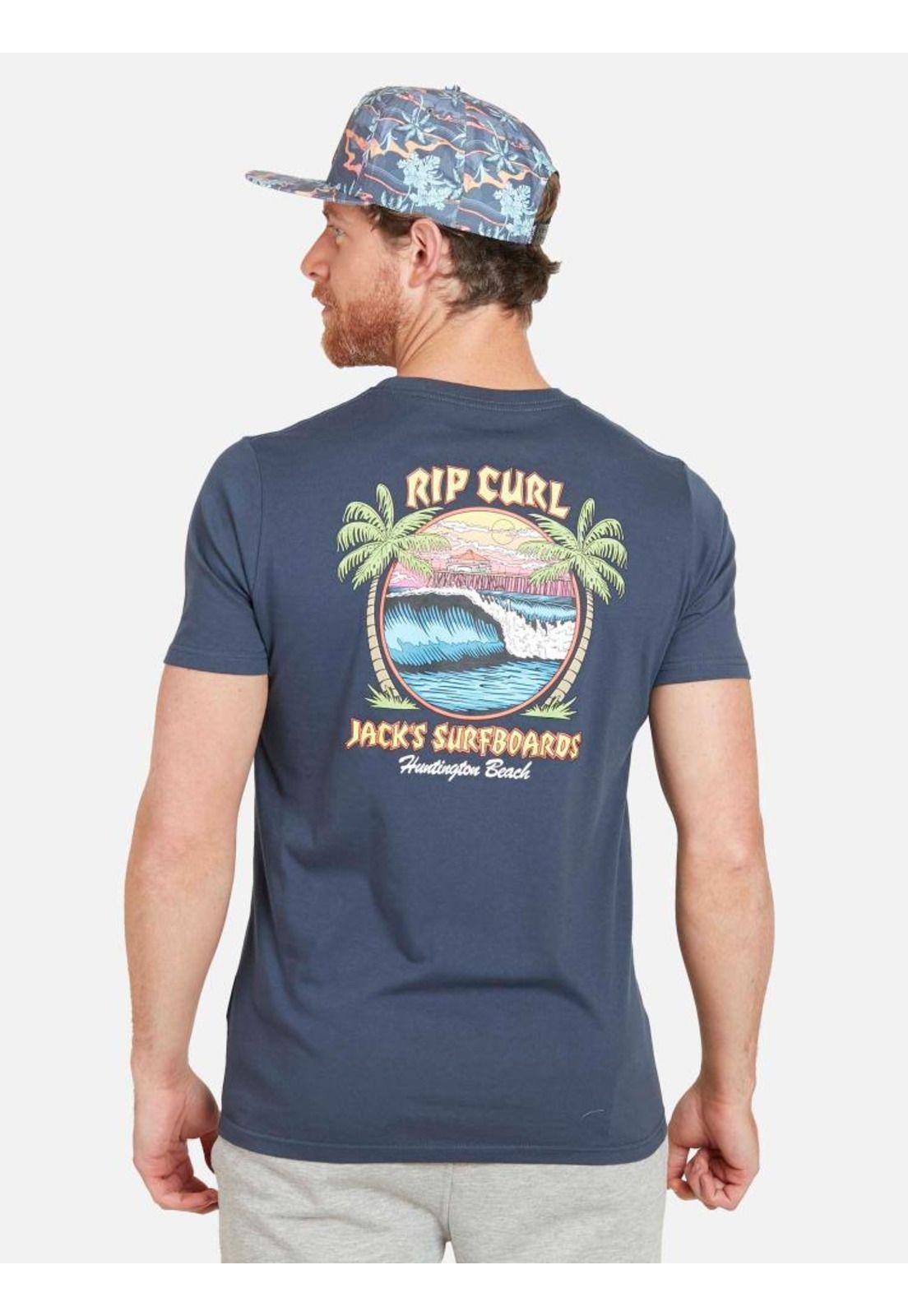 Polera JACK HB PIER SS TEE Hombre Azul Rip Curl-1