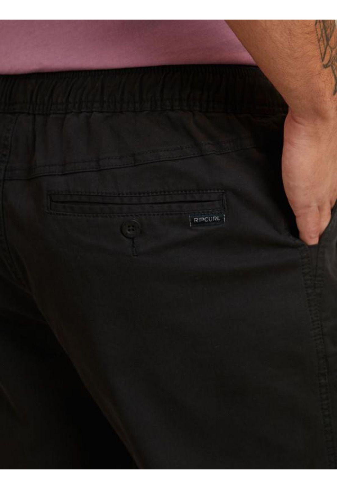 Bermuda Jogger Negro Hombre Ripcurl-2