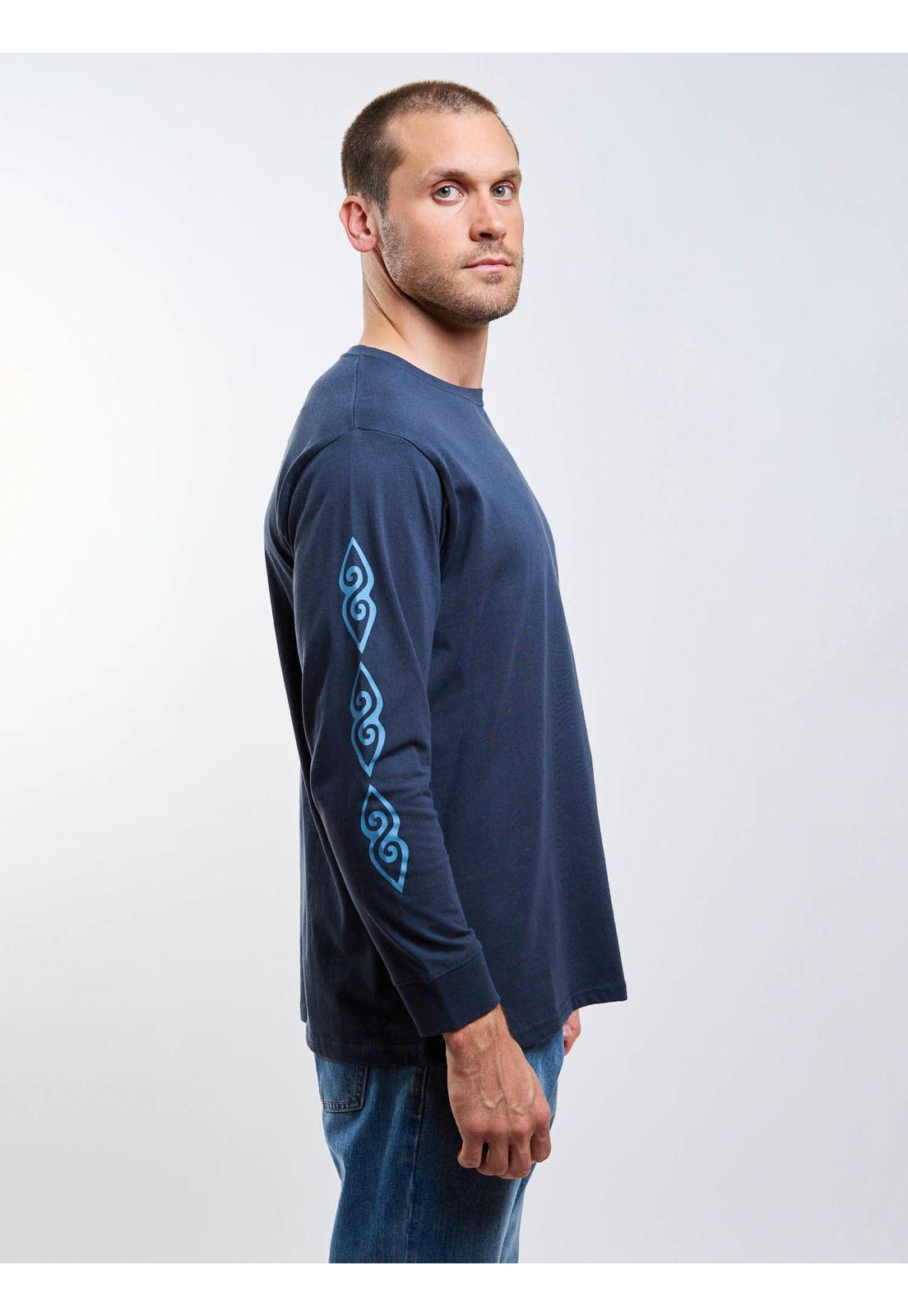 Polera ML Sunwave Azul Hombre Rip Curl-2