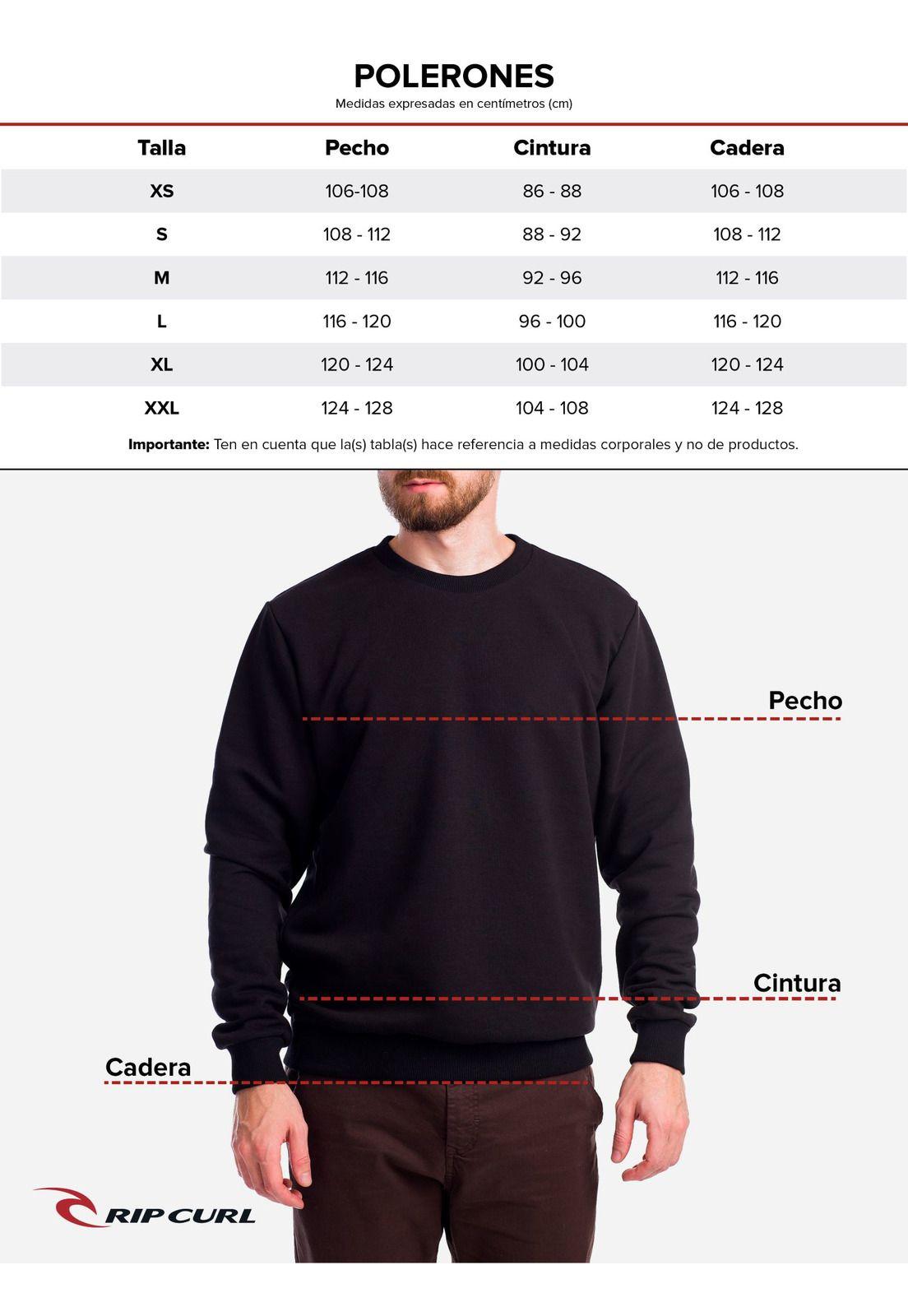 Poleron Polar Vertex Negro Hombre Rip Curl-7