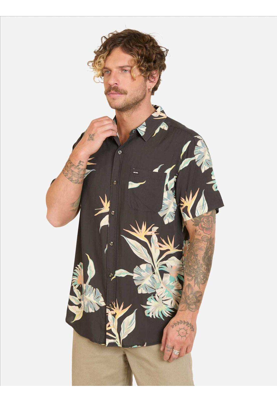 Camisa MC Swellzone Multicolor Hombre Rip Curl-0