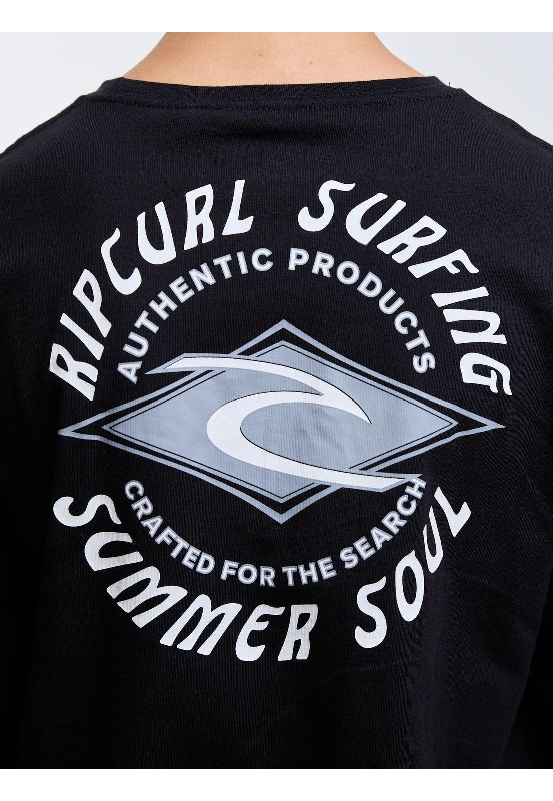 Polera ML Southwave Negro Infantil Rip Curl-3