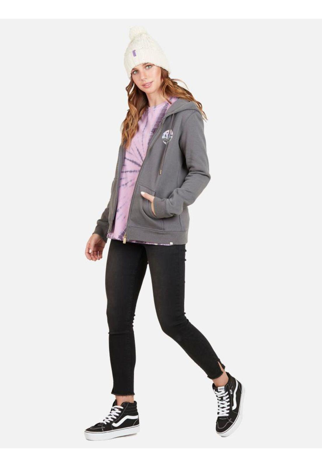 Poleron BELLS SHOP FZ Mujer Gris Oscuro Rip Curl-3