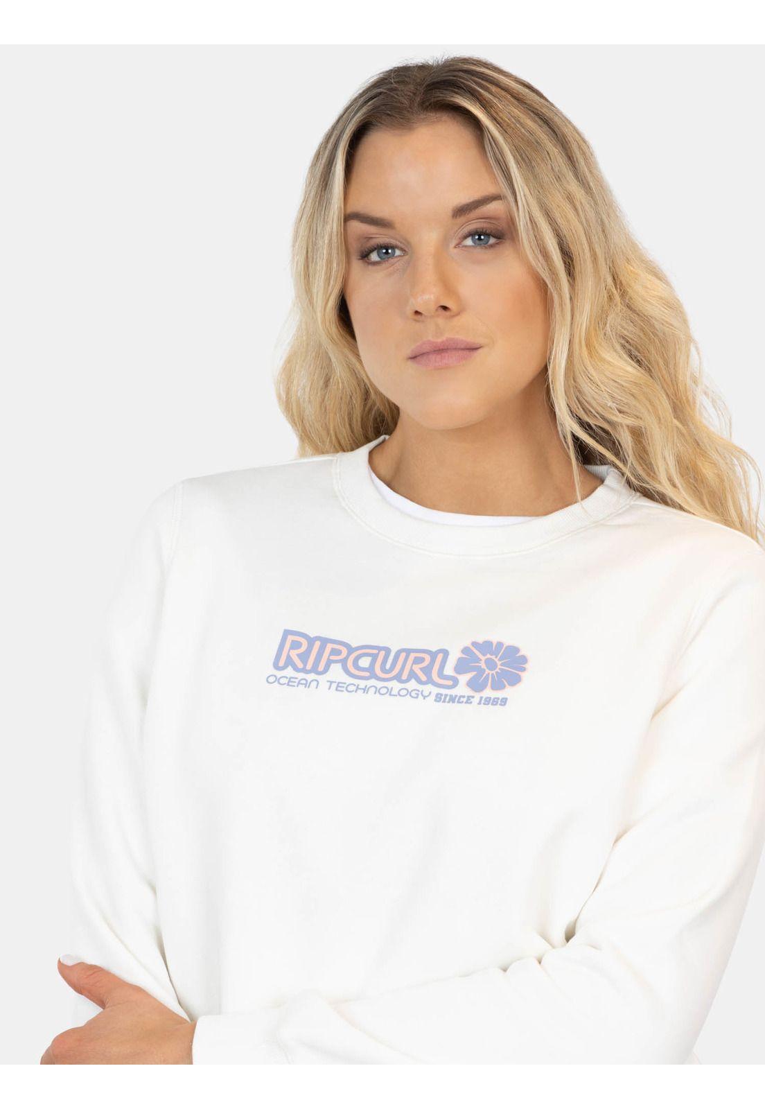 Poleron CR Jettrail Blanco Mujer Rip Curl-2