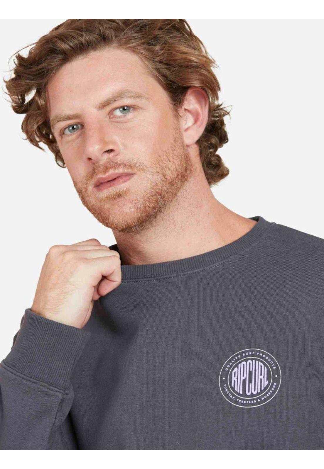 Poleron RP SURF Hombre Gris Oscuro Rip Curl-1