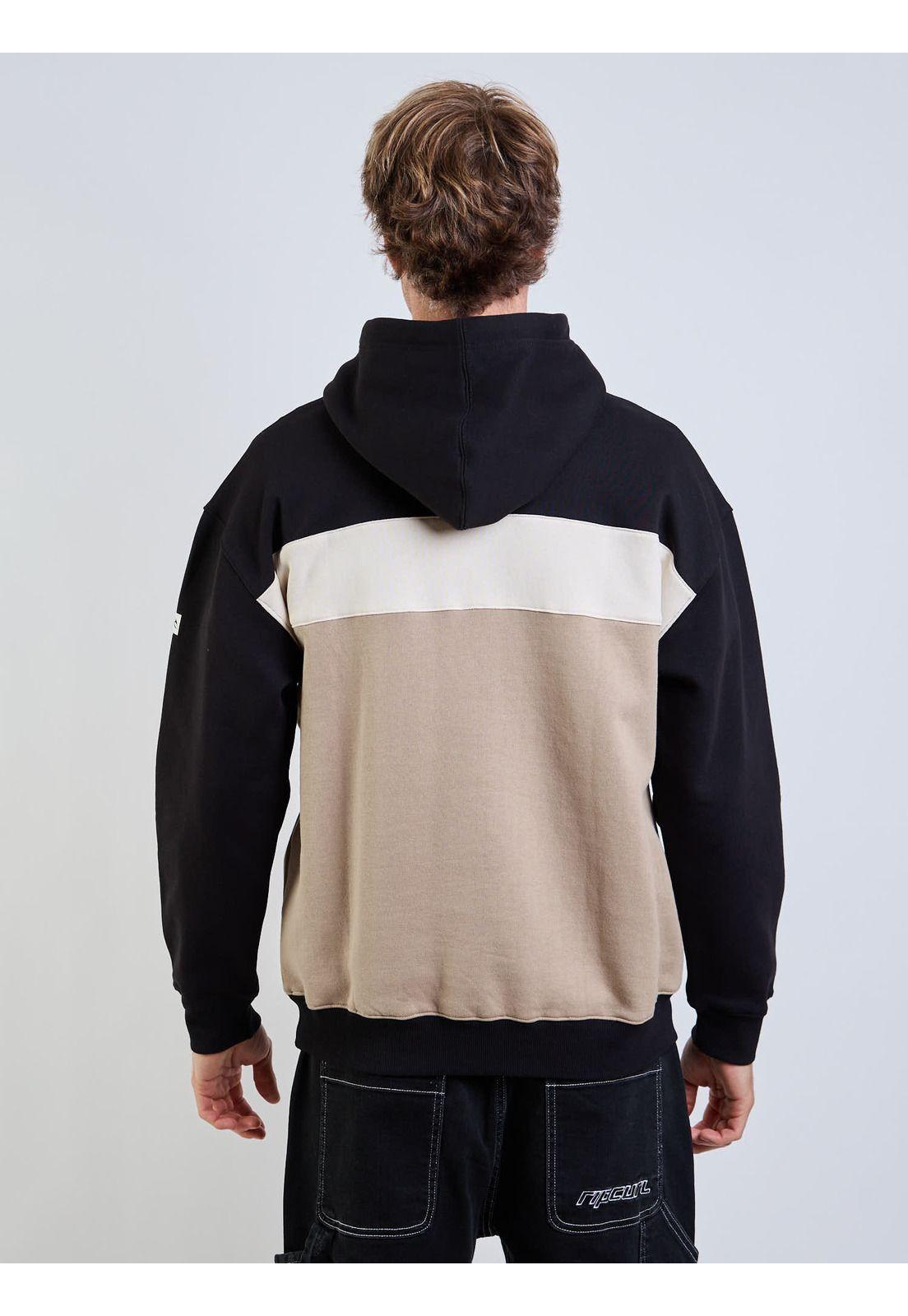 Poleron Canguro Selk Café Hombre Rip Curl-1