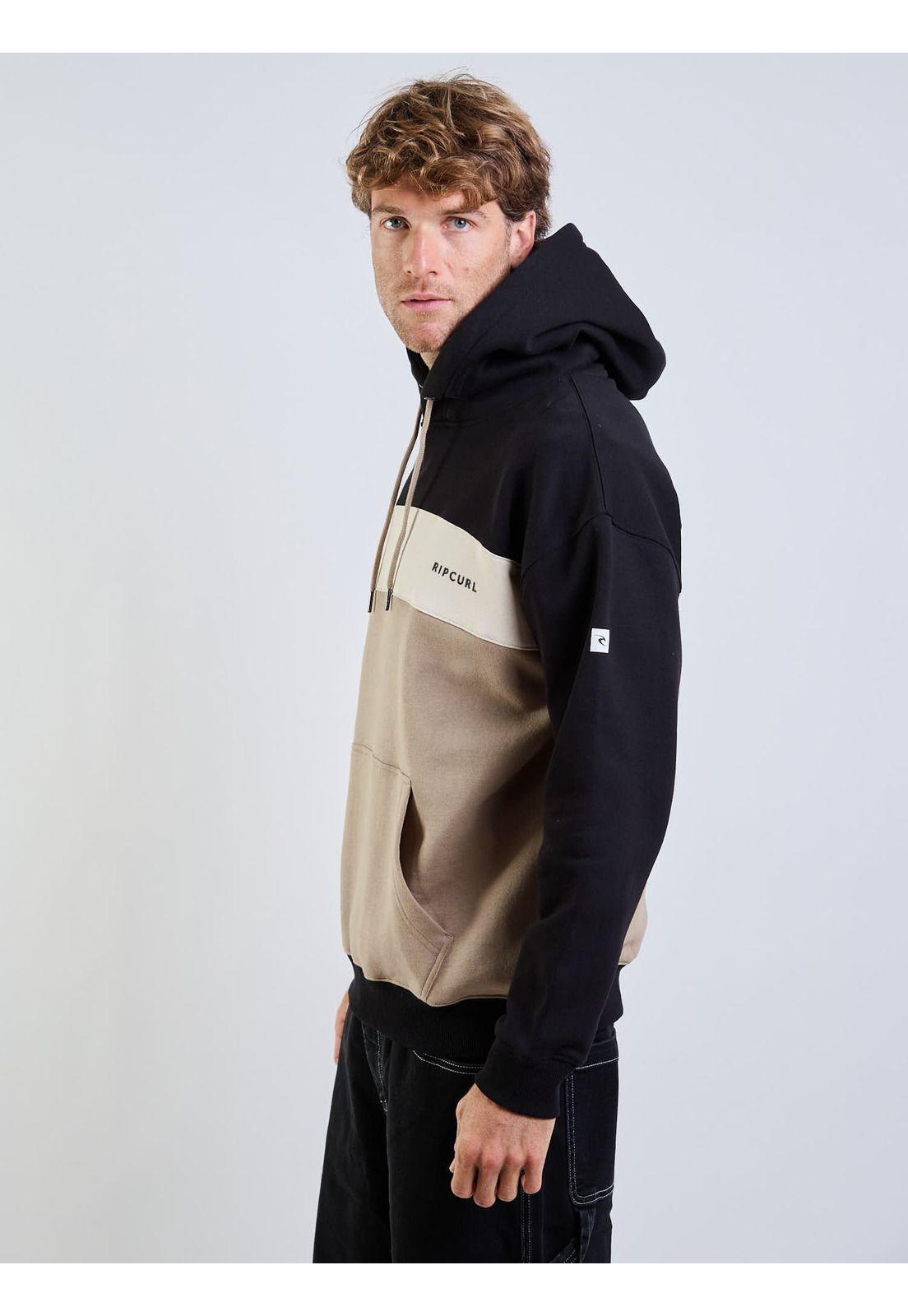 Poleron Canguro Selk Café Hombre Rip Curl-2