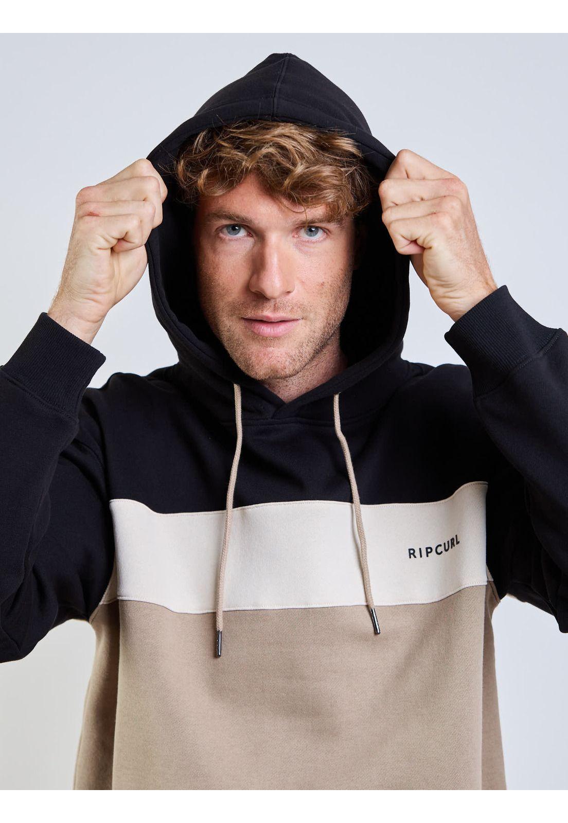 Poleron Canguro Selk Café Hombre Rip Curl-3