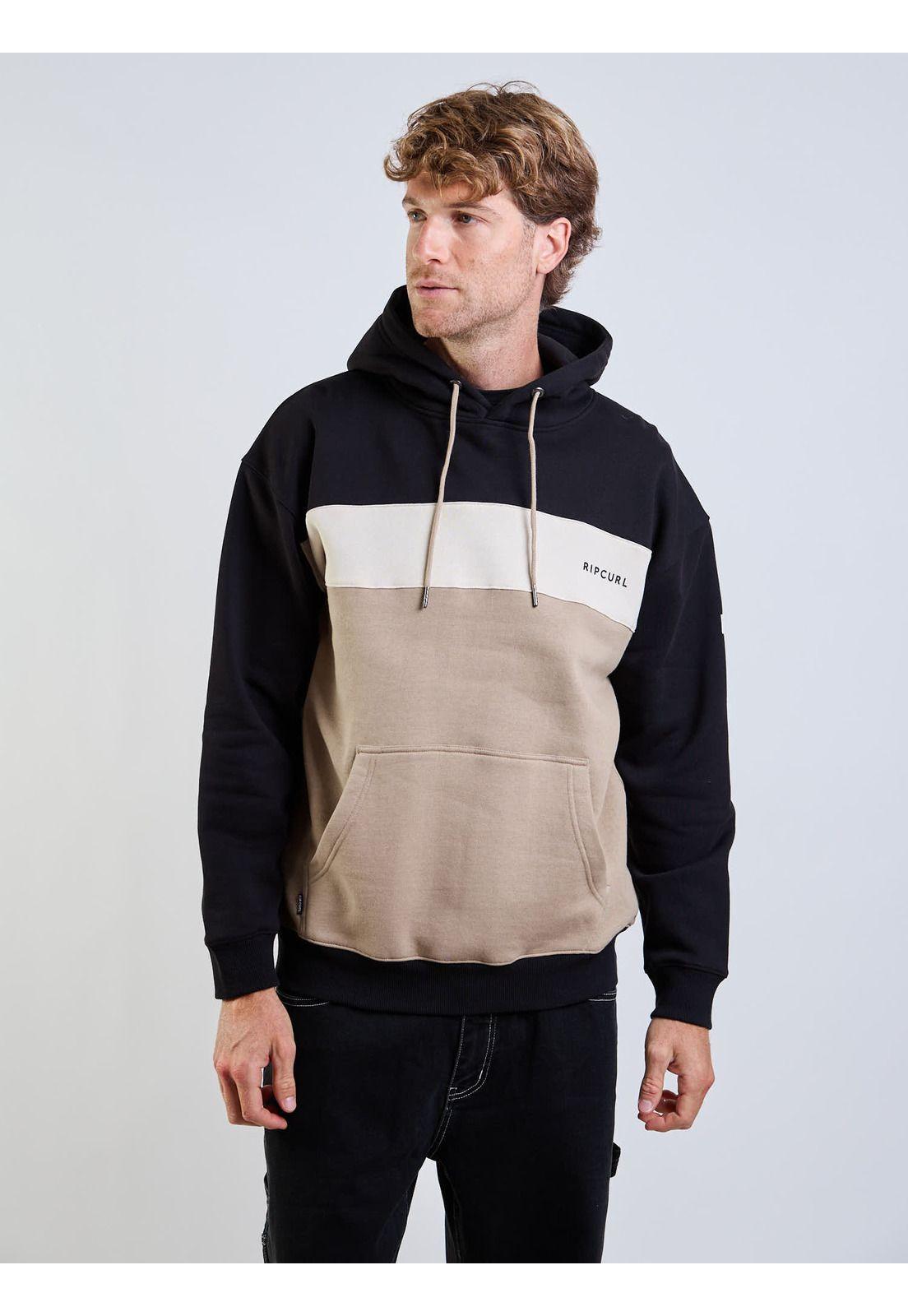 Poleron Canguro Selk Café Hombre Rip Curl-4
