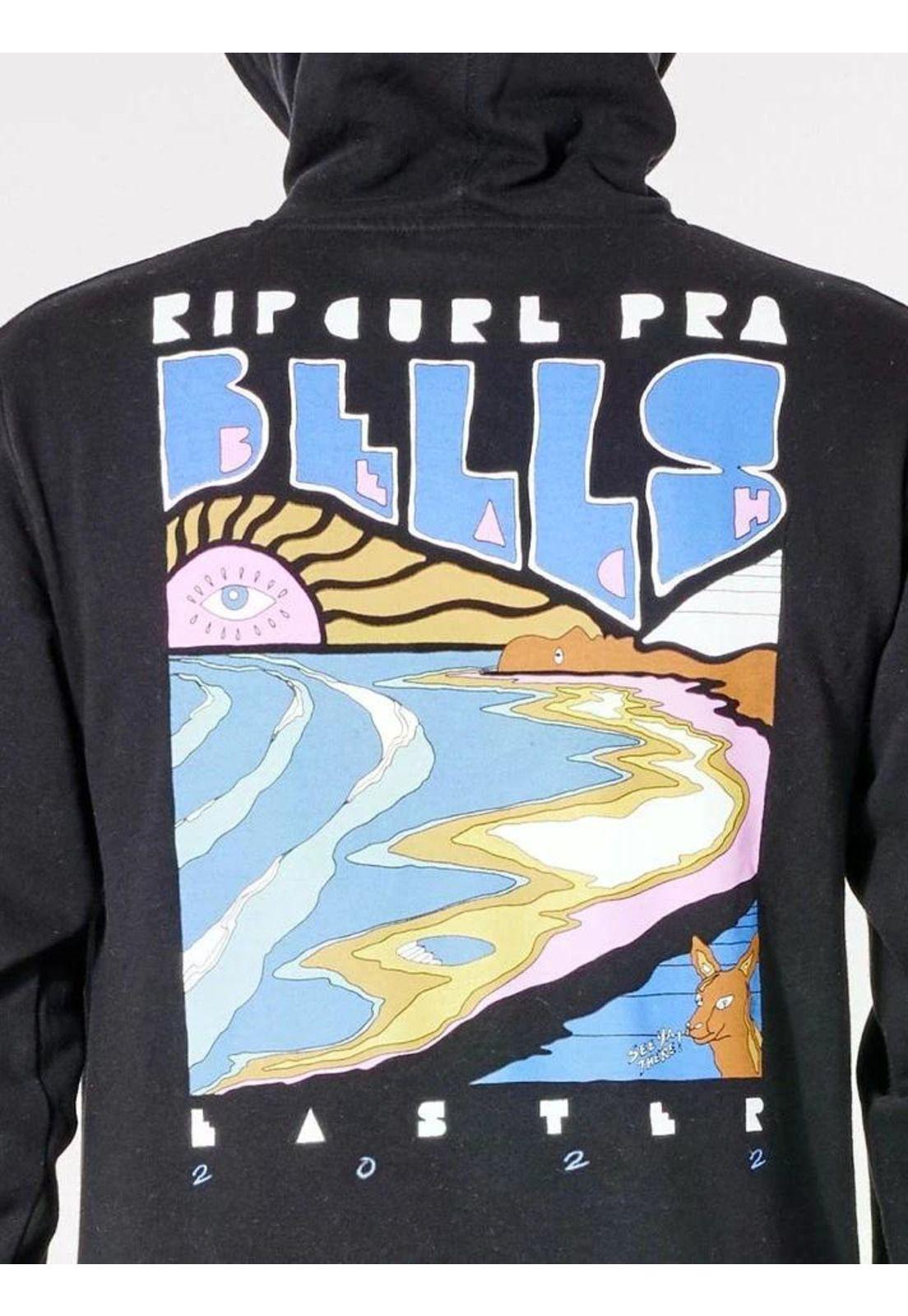 Poleron Hombre BELLS PRO LINE UP Negro Rip Curl-1