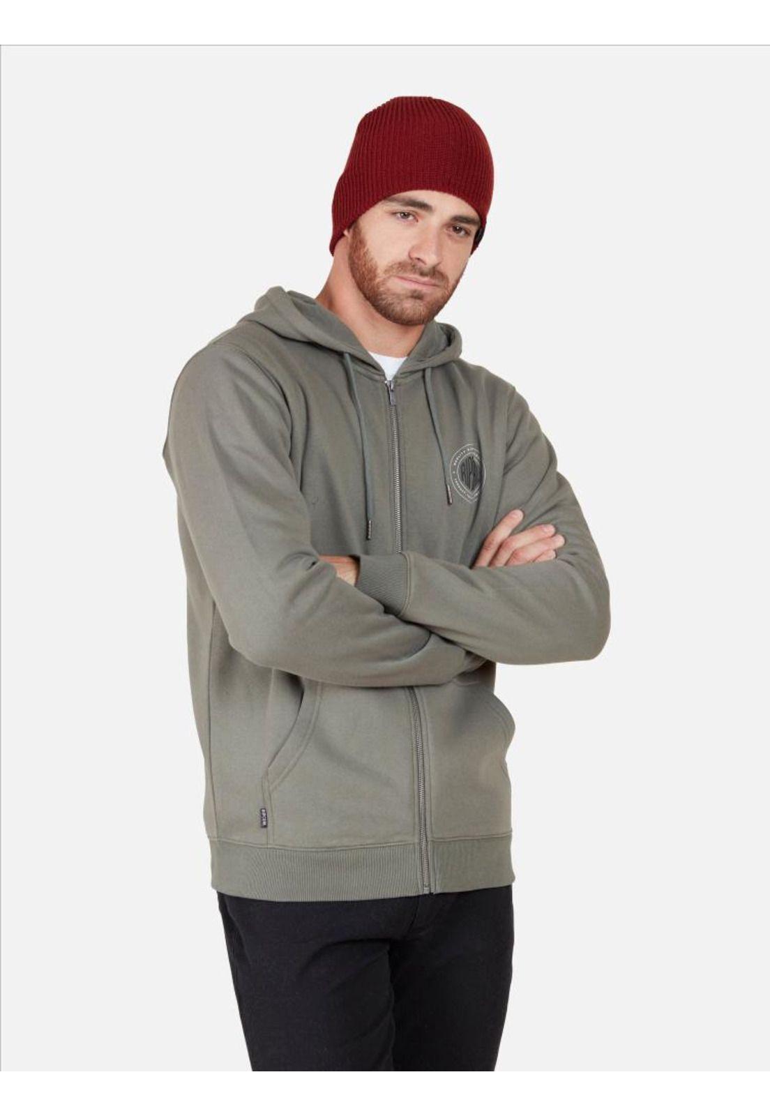 Poleron ROUND RC Verde Hombre Rip Curl-0