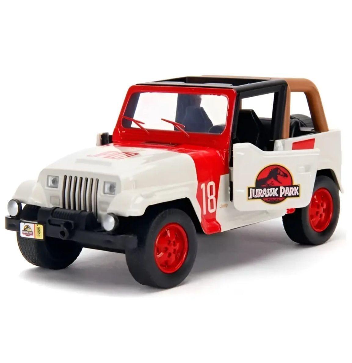 Jeep De Colección Wrangler Jurassic World Jada Escala 1:32-0