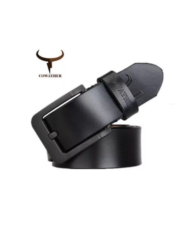 Cinturón De Cuero Cowather CW-XF010 Color Negro-5