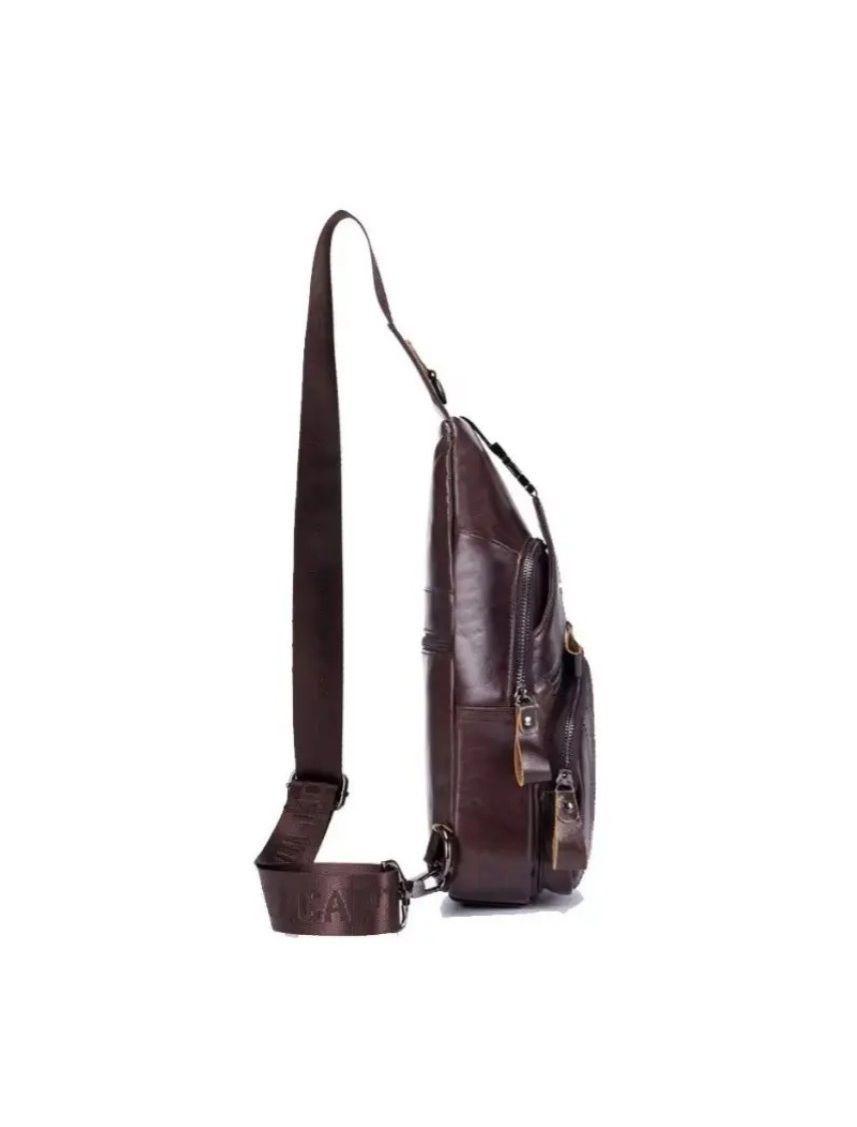 Bolso Bandolera De Cuero Marca Bullcaptain Modelo Cp105-3