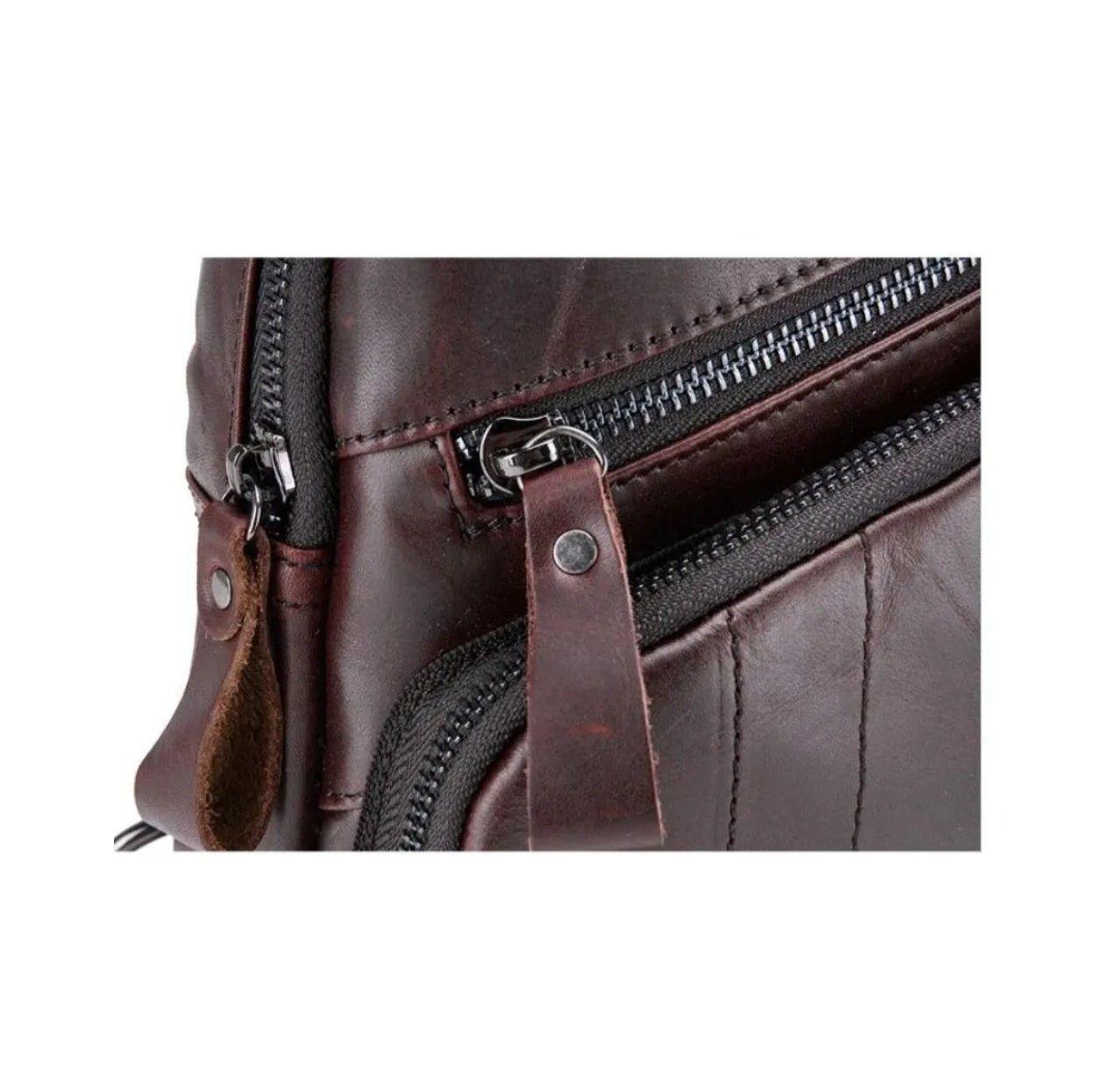 Bolso Bandolera De Cuero Marca Bullcaptain Modelo Cp105-6