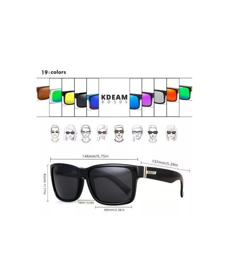 Lentes De Sol Kdeam Modelo KD505 C10 Polarizados Uv400-3