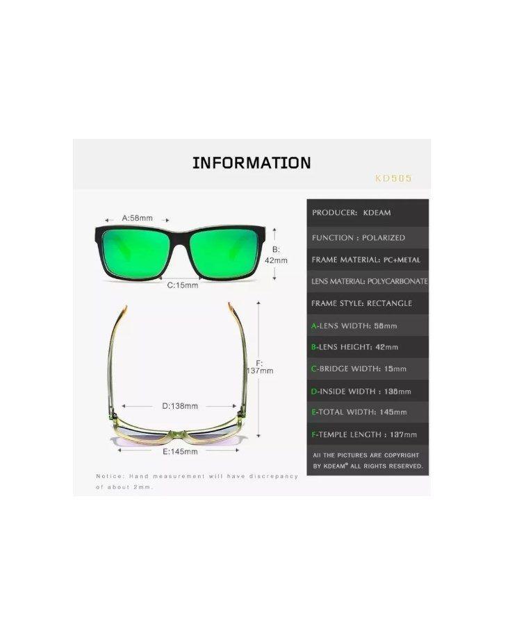 Lentes De Sol Kdeam Modelo KD505 C10 Polarizados Uv400-4